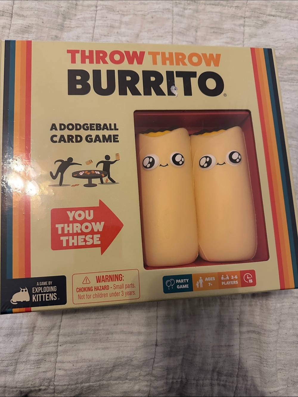 Throw Throw Burrito Party Game - NEW